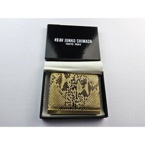 49AV Junko Shimada Snake Skin Bifold Wallet